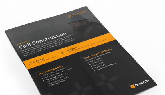 Civil Construction Course Outline Mockup